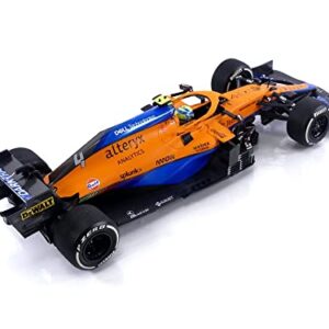 Minichamps 530213304 1:18 Mclaren F1 Team MCL35M-Lando Norris-2nd Place Italian GP 2021 Collectible Miniature Car, Multicoloured