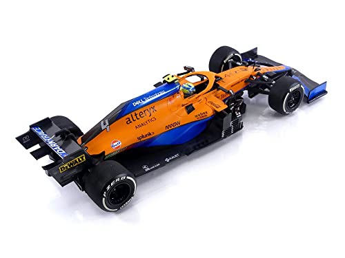 Minichamps 530213304 1:18 Mclaren F1 Team MCL35M-Lando Norris-2nd Place Italian GP 2021 Collectible Miniature Car, Multicoloured