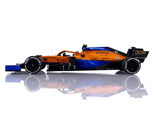 Minichamps 530213304 1:18 Mclaren F1 Team MCL35M-Lando Norris-2nd Place Italian GP 2021 Collectible Miniature Car, Multicoloured