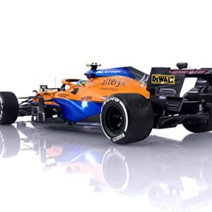 Minichamps 530213304 1:18 Mclaren F1 Team MCL35M-Lando Norris-2nd Place Italian GP 2021 Collectible Miniature Car, Multicoloured