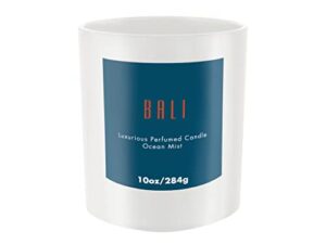 enesco izzy and oliver destinations bali scented jar candle, 10 ounce, ocean mist