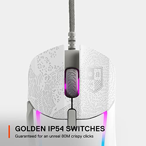 SteelSeries Rival 5 Gaming Mouse with PrismSync RGB Lighting and 9 Programmable Buttons – FPS, MOBA, MMO, Battle Royale – 18,000 CPI TrueMove Air Optical Sensor – Destiny 2 Limited Edition Design