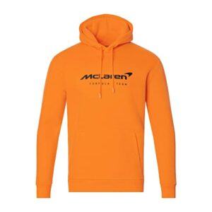 mclaren f1 men's core essentials hoodie (xl, papaya)