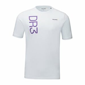 mclaren f1 men's daniel ricciardo home territories t-shirt (m) white