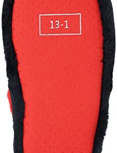 Miraculous Ladybug Pajamas for Girls Robe and Slipper Set Matching Cozeez House Shoes, Red/Black, Size 6/6X