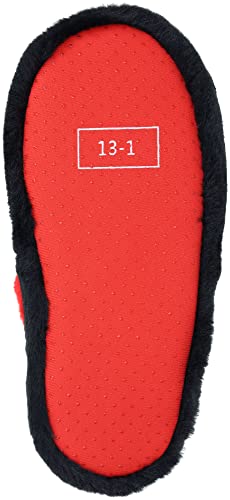 Miraculous Ladybug Pajamas for Girls Robe and Slipper Set Matching Cozeez House Shoes, Red/Black, Size 6/6X
