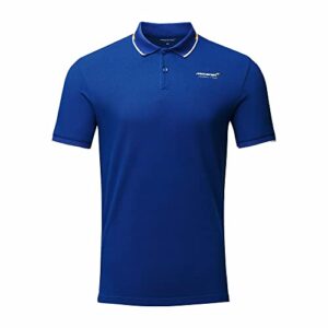 mclaren f1 men's core essentials small logo polo shirt (xl, blue)