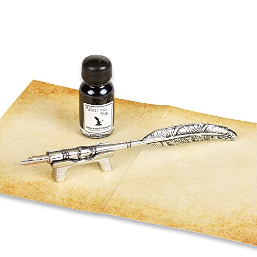 Metal Calligraphy Metal Dip Pen Set with Ink & Pen Stand-N3005