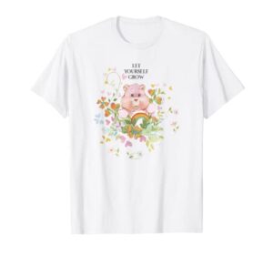 care bears cheer bear let yourself grow floral t-shirt