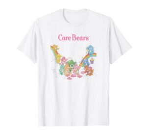 care bears classic rainbow group poster t-shirt