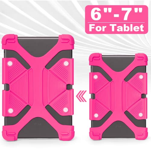 Universal 7 inch Tablet Case, Silicone Protective Cover 6"-7" for Amazon Fire 7