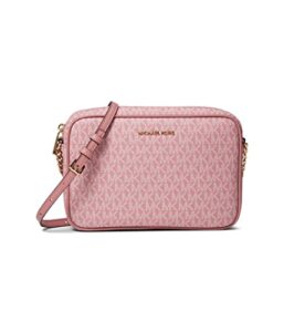 michael kors jet set large east/west crossbody rose one size