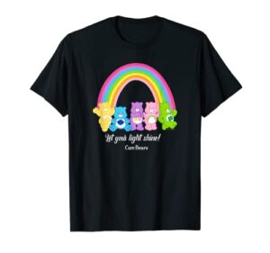 care bears let your light shine! rainbow group poster t-shirt