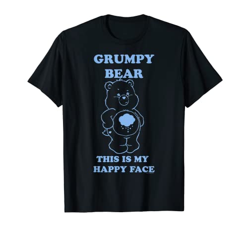 Care Bears Grumpy Bear Happy Face Outline T-Shirt