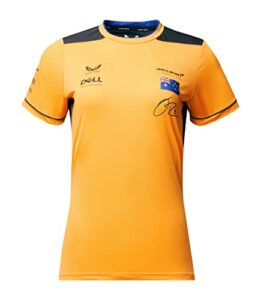 mclaren f1 women's 2022 daniel ricciardo team replica set up t-shirt (2xl, orange)