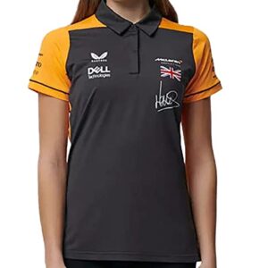 McLaren F1 Women's 2022 Lando Norris Team Drivers Polo Shirt (M, Dark Grey)