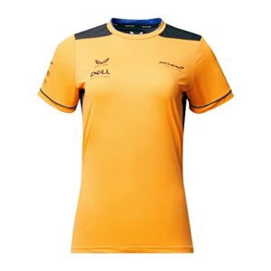 mclaren f1 women's 2022 team replica set up t-shirt (xs, orange)