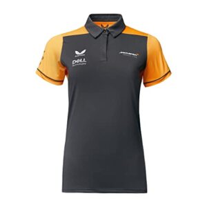 mclaren f1 women's 2022 team polo shirt (s, dark grey)