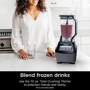 Ninja BL770AMZ Mega Kitchen System, 72 oz. Pitcher, 8-Cup Food Processor, 16 oz. Single Serve Cup, 1500-Watt, Black (Renewed)