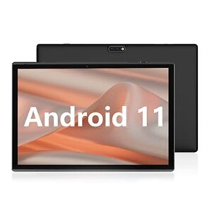 10 inch tablet, google android 11 tablet, quad-core processor tableta computer with 32gb rom 2gb ram 8mp camera wifi bt 10.1 in hd display, 6000mah long battery life tablet.