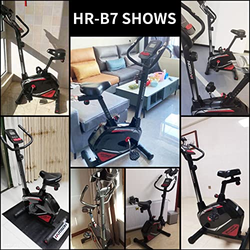 HARISON Exercise bike Stationary with 2 in 1 Table Holder, Magnetic Upright Bike Indoor Cycling Bike for Home 350 lbs Capacity (Noraml Seat)