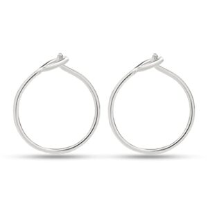 sterling silver small huggie hoop earrings for women girls, hypoallergenic tiny thin silver hoops