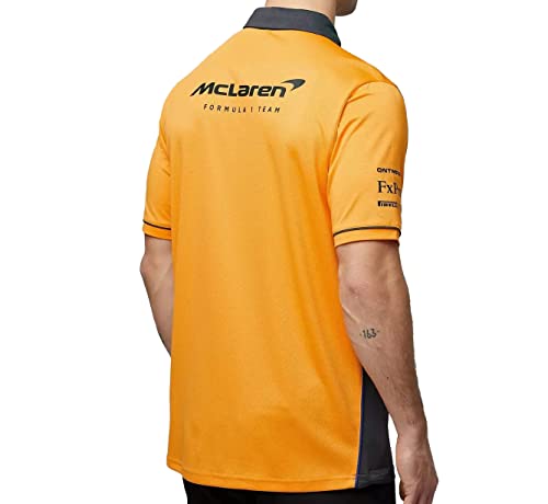 McLaren F1 Men's 2022 Team Polo Shirt (L, Dark Grey)