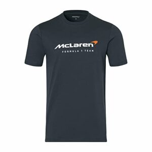 mclaren f1 men's core essentials logo t-shirt (l, dark grey)
