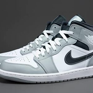 Nike Men's Air Jordan 1 Mid Fitness Shoes, Gray, Size 8 US