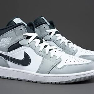 Nike Men's Air Jordan 1 Mid Fitness Shoes, Gray, Size 8 US