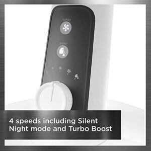 Rowenta Turbo Silence Table Fan 12 Inches Ultra Quiet Fan Oscillating, Portable, 4 Speeds, Manual Turn Dial, Indoor VU2730