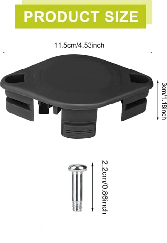 THTEN ACFHRL2 Polycarbonate Bladed and Trimmer Head, AC80RL3 Trimmer Spool Line & AC14HCA Spool Cap Compatible with Ryobi 18-Volt, 24-Volt & 40-Volt Trimmer (17 Pack)