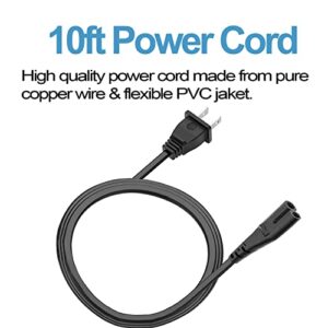 Hanorld UL Listed AC Power Cord Cable for Sonos Connect Amp Playbar Sound bar Soundbar Subwoofer Power Cord Replacement 10 Ft