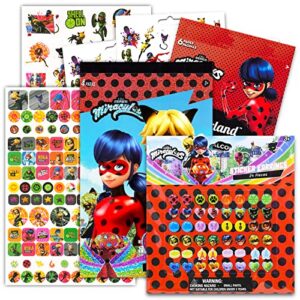 zagtoon miraculous ladybug ultimate sticker set - miraculous ladybug party supplies bundle with over 400 stickers featuring miraulous ladybug party supplies