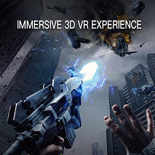 VR SHINECON Virtual Reality VR Headset 3D Glasses Headset Helmets VR Goggles for TV, Movies & Video Games Compatible iOS, Android &Support 4.7-7 inch