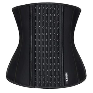 kimikal women waist trainer corset belt: under clothes sport tummy control long torso shapewear