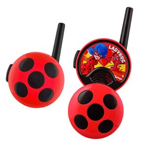 ekids miraculous ladybug walkie talkies for kids, indoor and outdoor toys for kids and fans of miraculous toys for girls and boys