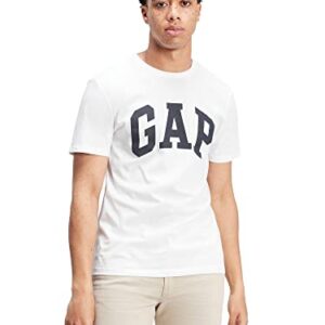 GAP Mens Classic Logo Tee T Shirt, White V2 Global, Large US