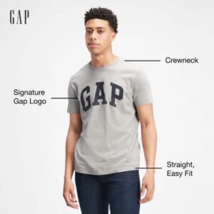 GAP Mens Classic Logo Tee T Shirt, White V2 Global, Large US