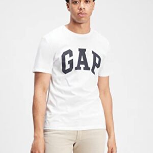 GAP Mens Classic Logo Tee T Shirt, White V2 Global, Large US