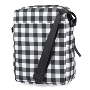 Nautica Oceanview Crossbody, Black Gingham