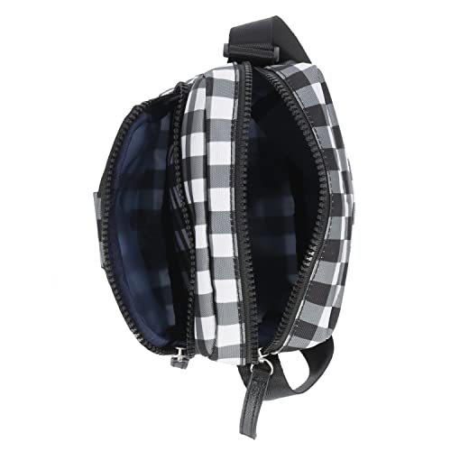 Nautica Oceanview Crossbody, Black Gingham