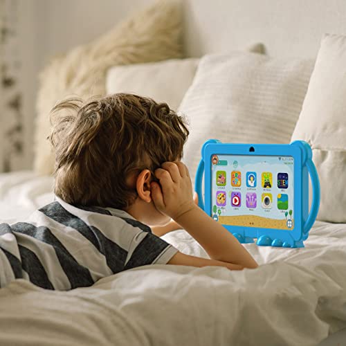 NORTH BISON Kids Tablet, 7 inch Android 11.0 Tablet for Kids, 3GB 32GB Toddler Tablet with Bluetooth, WiFi, GMS, Parental Control, Dual Camera, Shockproof Case, Educational, Games