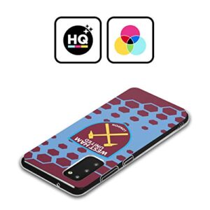 Head Case Designs Officially Licensed West Ham United FC Hexagon Pattern Crest Graphics Soft Gel Case Compatible with Samsung Galaxy S22 Ultra 5G