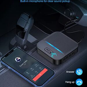 COMSOON Bluetooth Receiver for Car/Home Stereo/Speakers, 3D Surround Sound Bluetooth Car Stereo Digital Media Receivers for Music Streaming/Hands-Free Calling + 3.5mm AUX/RCA Cable