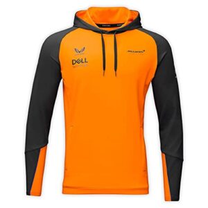 mclaren f1 men's 2022 team hooded sweatshirt (2xl) orange