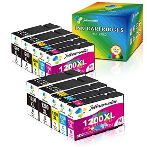 jtm 1200xl compatible ink cartridge replacement for canon pgi-1200xl pgi-1200 xl work with maxify mb2720 mb2320 mb2700 mb2120 mb2020 mb2300 printer，10-pack