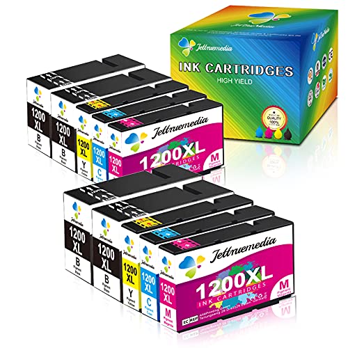 JTM 1200XL Compatible Ink Cartridge Replacement for Canon PGI-1200XL PGI-1200 XL Work with MAXIFY MB2720 MB2320 MB2700 MB2120 MB2020 MB2300 Printer，10-Pack