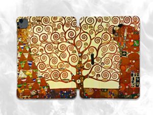 gustav klimt tree of life case compatible with ipad mini air pro 7.9 8.3 9.7 10.2 10.9 11 12.9 inch pattern cover new 2022 2021 trifold stand 3 4 5 6 7 8 9 generation 69 (9.7" 5/6 gen)