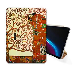 Gustav Klimt Tree of Life case Compatible with iPad Mini Air Pro 7.9 8.3 9.7 10.2 10.9 11 12.9 inch Pattern Cover New 2022 2021 Trifold Stand 3 4 5 6 7 8 9 Generation 69 (9.7" 5/6 gen)